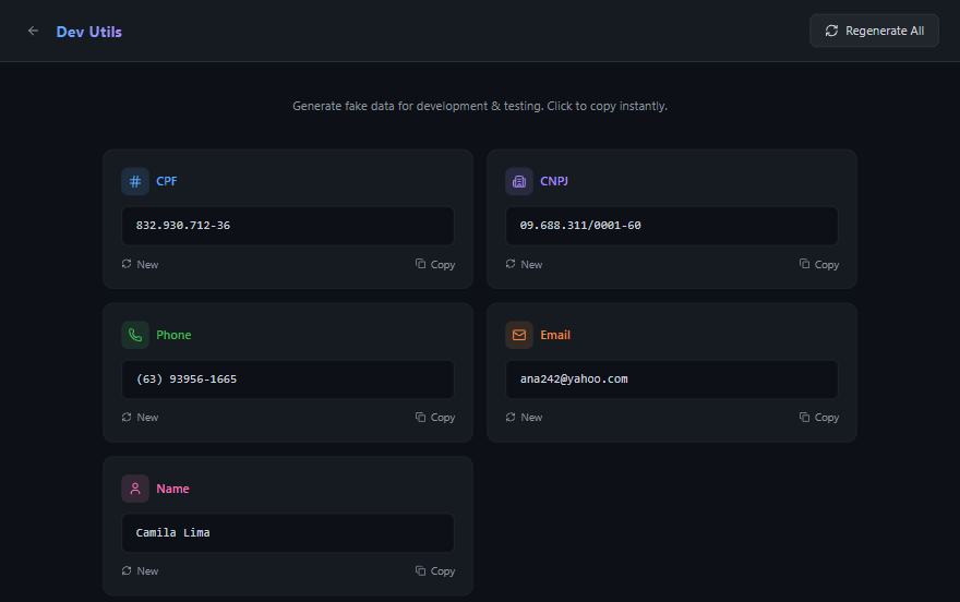 Dev Utils screenshot